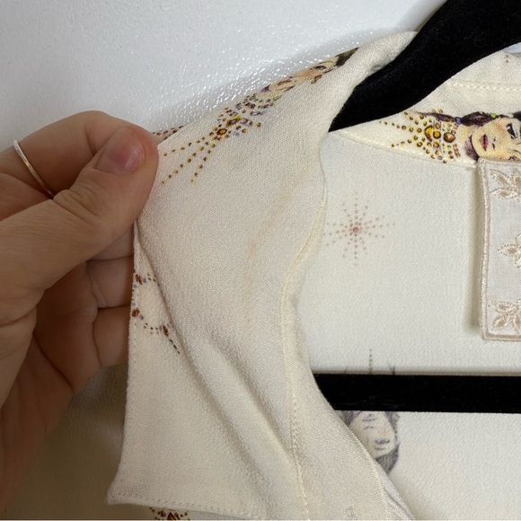 Johnny Was Schofield Button Down Shirt Faces Cream - Large - Picture 4 of 11